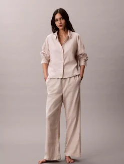 Calvin Klein Pyjama-Top aus Flanell^Damen Nachtwäsche & Loungewear