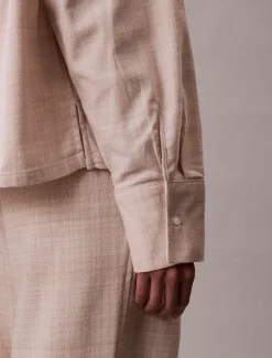 Calvin Klein Pyjama-Top aus Flanell^Damen Nachtwäsche & Loungewear