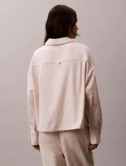 Calvin Klein Pyjama-Top aus Flanell^Damen Nachtwäsche & Loungewear