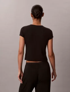 Calvin Klein Pyjama-Top aus weichem Modal^Damen Nachtwäsche & Loungewear