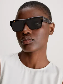Calvin Klein Quadratische Sonnenbrille CK23504S^Damen Sonnenbrillen|Sonnenbrillen