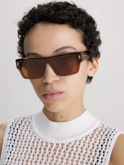 Calvin Klein Quadratische Sonnenbrille CK23504S^Damen Sonnenbrillen|Sonnenbrillen