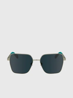 Calvin Klein Quadratische Sonnenbrille CKJ24201S^Damen Sonnenbrillen
