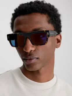 Calvin Klein Quadratische Sonnenbrille CK23504S^Damen Sonnenbrillen|Sonnenbrillen