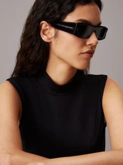 Calvin Klein Quadratische Sonnenbrille CK23537S^Damen Sonnenbrillen|Sonnenbrillen