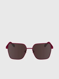 Calvin Klein Quadratische Sonnenbrille CKJ24201S^Damen Sonnenbrillen