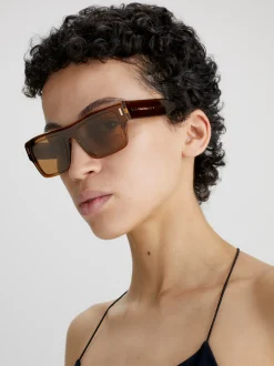 Calvin Klein Quadratische Sonnenbrille CK23504S^Damen Sonnenbrillen|Sonnenbrillen