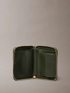 Calvin Klein Quadratisches Portemonnaie mit Reißverschluss und Folien-Logo^Damen Geldbörsen & Etuis