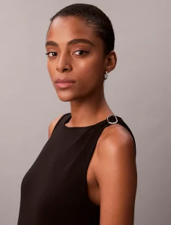 Calvin Klein Raffiniertes ärmelloses Jersey-Hardware-Kleid^Damen Kleider & Röcke