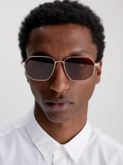 Calvin Klein Rechteckige Sonnenbrille CK23102S^Herren Sonnenbrillen