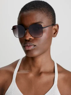 Calvin Klein Rechteckige Sonnenbrille CK23100S^Damen Sonnenbrillen