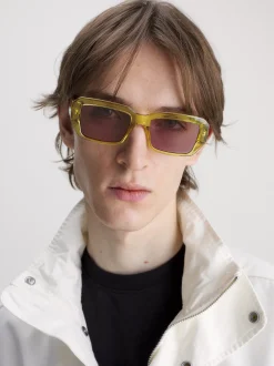 Calvin Klein Rechteckige Sonnenbrille CKJ23602S^Damen Sonnenbrillen|Sonnenbrillen