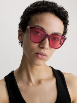 Calvin Klein Rechteckige Sonnenbrille CK23506S^Damen Sonnenbrillen