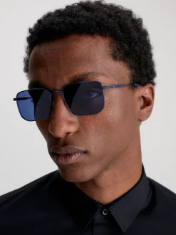 Calvin Klein Rechteckige Sonnenbrille CK23101S^Herren Sonnenbrillen