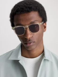 Calvin Klein Rechteckige Sonnenbrille CK23505S^Herren Sonnenbrillen