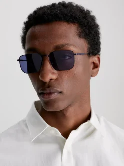 Calvin Klein Rechteckige Sonnenbrille CK23101S^Herren Sonnenbrillen