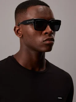 Calvin Klein Rechteckige Sonnenbrille CK23538S^Herren Sonnenbrillen