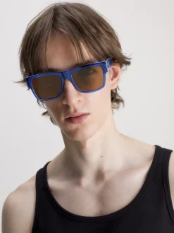 Calvin Klein Rechteckige Sonnenbrille CKJ23605S^Herren Sonnenbrillen|BademodeFrisch Eingetroffen