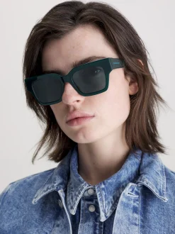 Calvin Klein Rechteckige Sonnenbrille CKJ23601S^Damen Sonnenbrillen|Sonnenbrillen