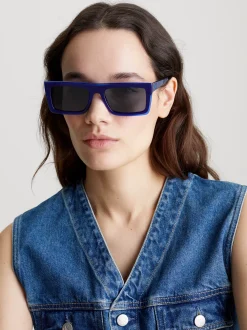 Calvin Klein Rechteckige Sonnenbrille CKJ23657S^Damen Sonnenbrillen|Sonnenbrillen