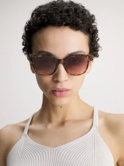 Calvin Klein Rechteckige Sonnenbrille CK23500S^Damen Sonnenbrillen