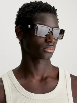 Calvin Klein Rechteckige Sonnenbrille CKJ23623S^Herren Sonnenbrillen