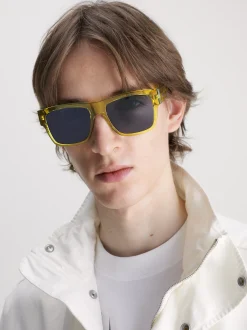 Calvin Klein Rechteckige Sonnenbrille CKJ23605S^Herren Sonnenbrillen|BademodeFrisch Eingetroffen