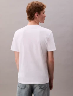 Calvin Klein Regenbogen-Logo-T-Shirt - Pride^Herren T-shirts