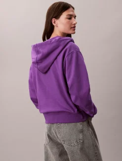 Calvin Klein Reißverschluss-Hoodie aus Baumwoll-Frottee^Damen Sweatshirts & Hoodies
