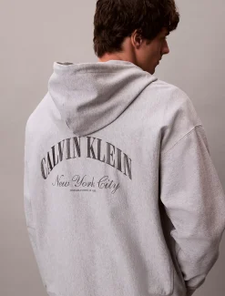 Calvin Klein Reißverschluss-Hoodie mit Varsity-Logo^Herren Hoodies & Sweatshirts