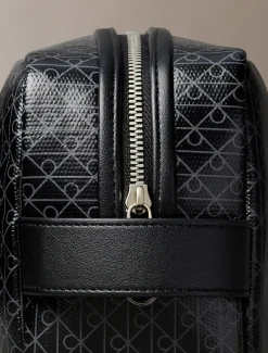 Calvin Klein Reißverschluss-Kulturbeutel mit durchgehendem Monogramm-Logo^Herren Geldbörsen & Kartenetuis