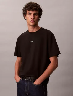 Calvin Klein Relaxed Baumwoll-Piqué-T-Shirt^Herren T-shirts