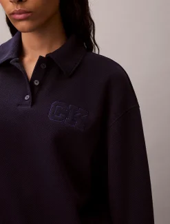 Calvin Klein Relaxed Polo-Sweatshirt^Damen Sweatshirts & Hoodies