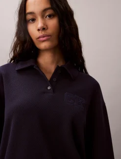 Calvin Klein Relaxed Polo-Sweatshirt^Damen Sweatshirts & Hoodies