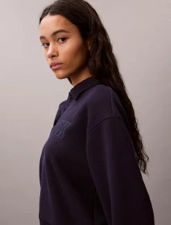 Calvin Klein Relaxed Polo-Sweatshirt^Damen Sweatshirts & Hoodies