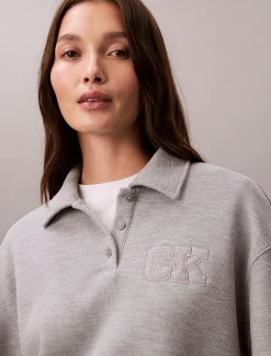 Calvin Klein Relaxed Polo-Sweatshirt^Damen Sweatshirts & Hoodies
