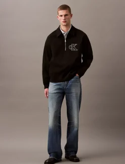 Calvin Klein Relaxed Polo-Sweatshirt mit Reißverschluss^Herren Hoodies & Sweatshirts
