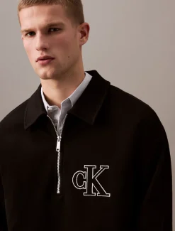 Calvin Klein Relaxed Polo-Sweatshirt mit Reißverschluss^Herren Hoodies & Sweatshirts