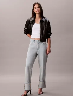 Calvin Klein Relaxed 90's Cropped Jeans^Damen High Rise Skinny|Relaxed Boot