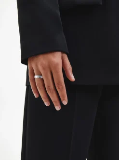 Calvin Klein Ring aus Edelstahl und Kristall^Damen Uhren & Schmuck