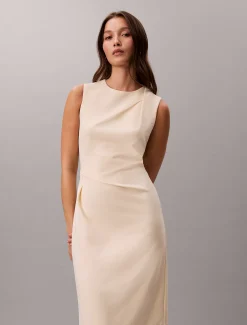 Calvin Klein Ärmelloses Krepp-Kleid mit Stretchanteil^Damen Kleider & Röcke