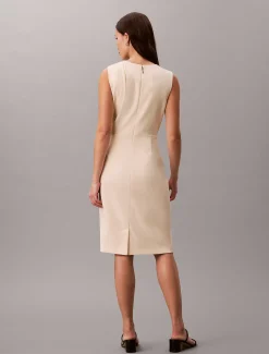 Calvin Klein Ärmelloses Krepp-Kleid mit Stretchanteil^Damen Kleider & Röcke