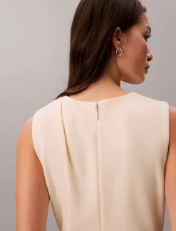 Calvin Klein Ärmelloses Krepp-Kleid mit Stretchanteil^Damen Kleider & Röcke