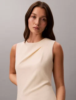 Calvin Klein Ärmelloses Krepp-Kleid mit Stretchanteil^Damen Kleider & Röcke
