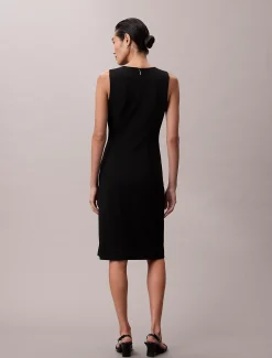 Calvin Klein Ärmelloses Krepp-Kleid mit Stretchanteil^Damen Kleider & Röcke