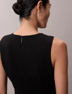Calvin Klein Ärmelloses Krepp-Kleid mit Stretchanteil^Damen Kleider & Röcke