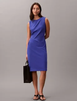 Calvin Klein Ärmelloses Krepp-Kleid mit Stretchanteil^Damen Kleider & Röcke
