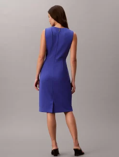 Calvin Klein Ärmelloses Krepp-Kleid mit Stretchanteil^Damen Kleider & Röcke