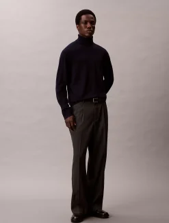 Calvin Klein Rollkragenpullover aus Merinowolle^Herren Strickdesigns