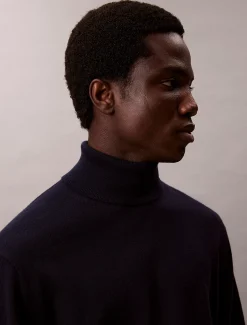 Calvin Klein Rollkragenpullover aus Merinowolle^Herren Strickdesigns